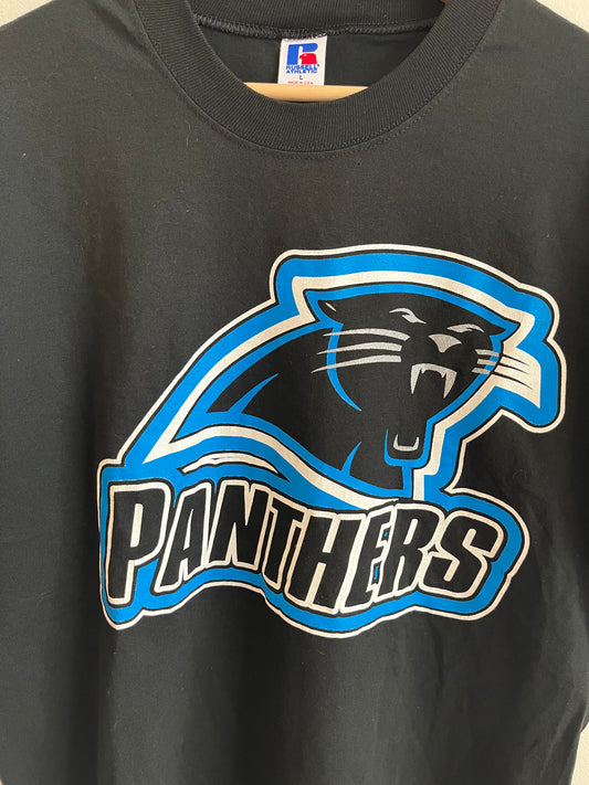 90s Carolina Panthers Russell Athletics Big Face Tee (L)