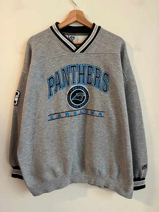 1990s Carolina Panthers Embroidered Lee Sports Crewneck (XXL)