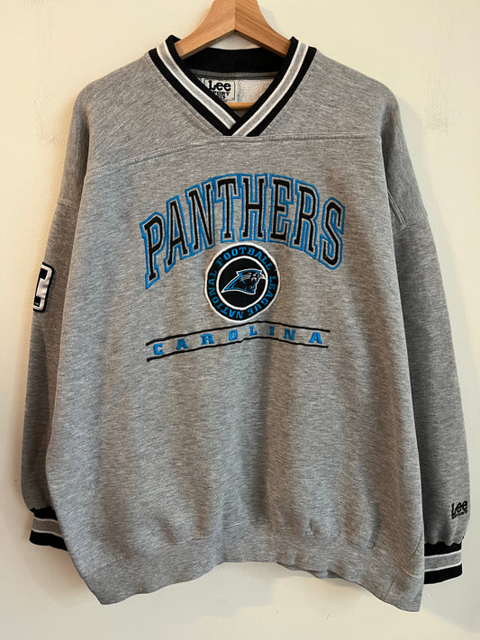 1990s Carolina Panthers Embroidered Lee Sports Crewneck (XXL)