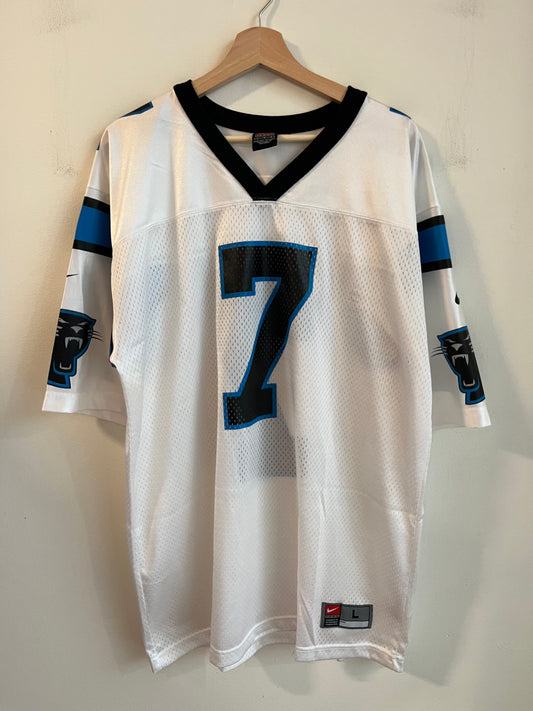 90s Carolina Panthers Steve Beuerlein Away Jersey (L)
