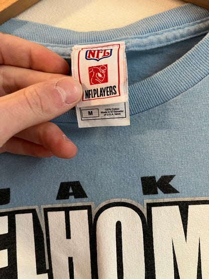 00s Carolina Panthers Jake Delhomme Baby Blue Tee (M)