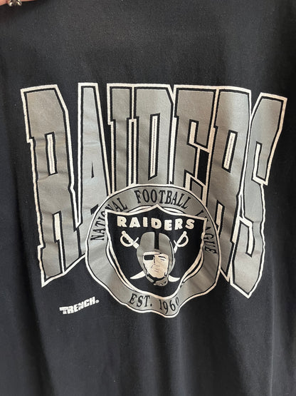 00s Oakland Raiders Spell Out NFL Tee (XL)
