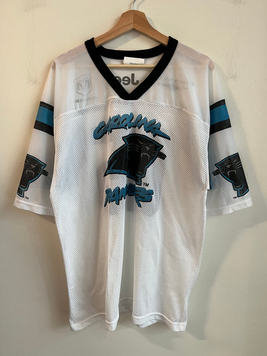2005 Carolina Panthers Jeep Sponsor White Jersey (XL)