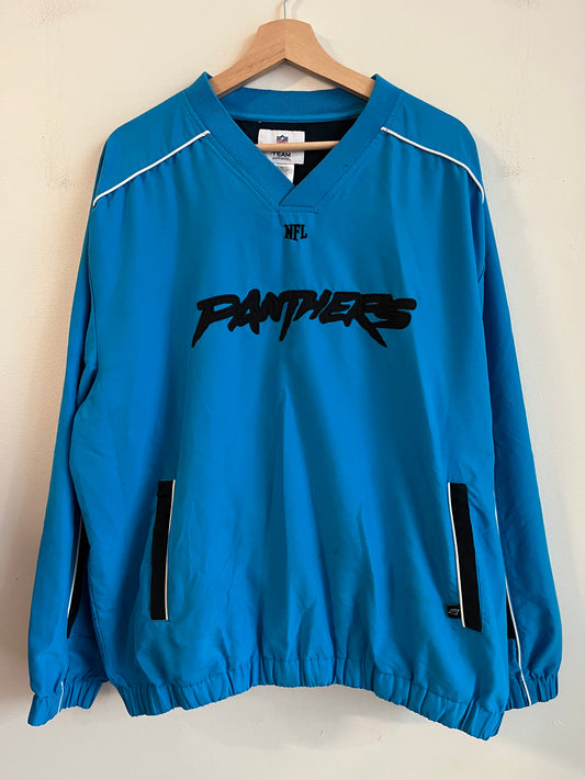 2008 Carolina Panthers Blue Cat Scratch NFL Windbreaker (XL)