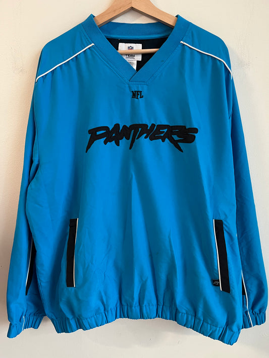 2008 Carolina Panthers Blue Cat Scratch NFL Windbreaker (XL)