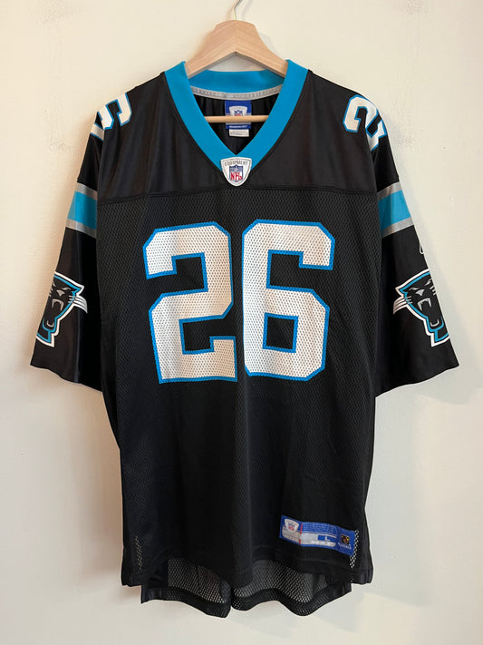 00s Carolina Panthers Deshaun Foster #26 Reebok Home Jersey (L)