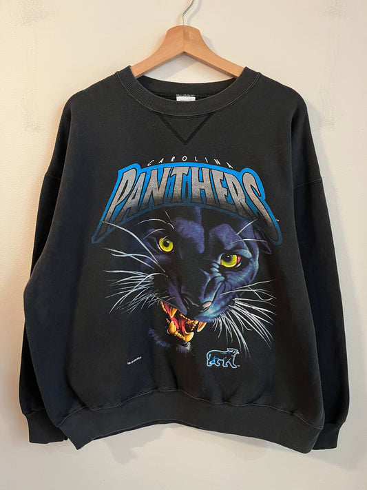 1993 Carolina Panthers Salem Realistic Cat Crewneck (L)