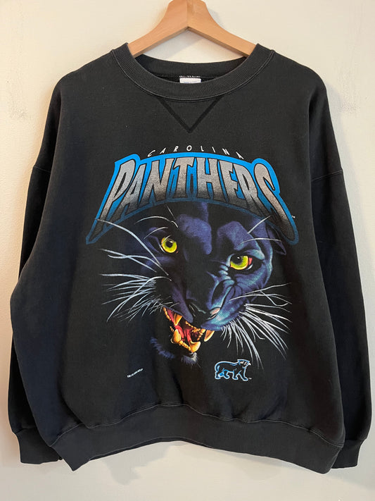 1993 Carolina Panthers Salem Realistic Cat Crewneck (L)