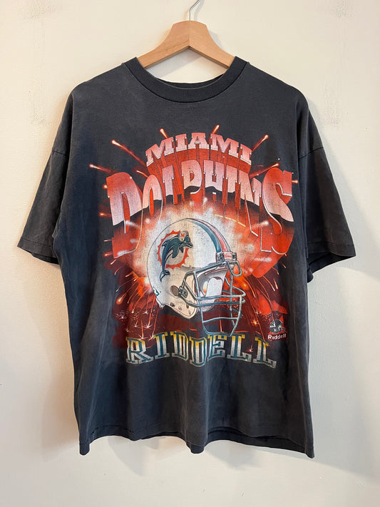 90s Miami Dolphins Riddell Faded Tee (L)