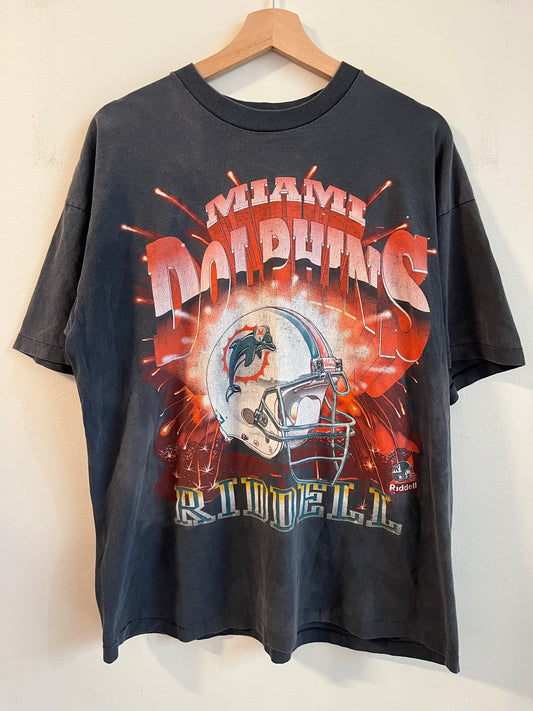 90s Miami Dolphins Riddell Faded Tee (L)