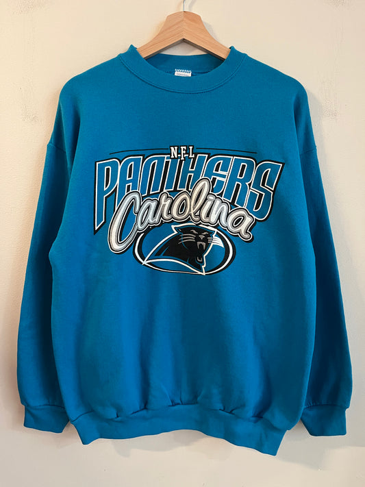 90s Carolina Panthers Blue Logo 7 Crewneck (L)