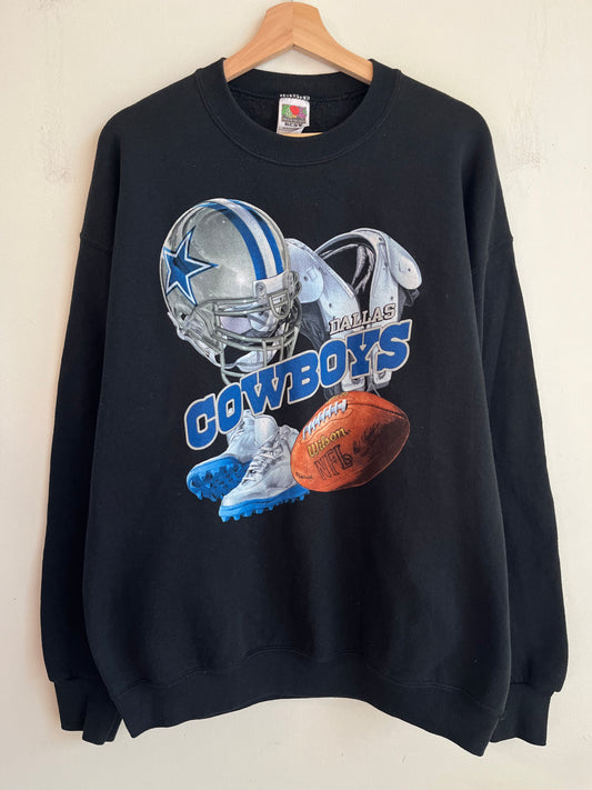 1990s Dallas Cowboys Locker Room Graphic Crewneck (XL)