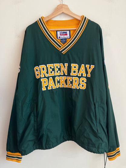 90s Green Bay Packers Spell Out  Champion Windbreaker (XL)