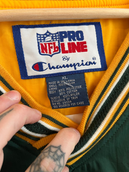 90s Green Bay Packers Spell Out  Champion Windbreaker (XL)
