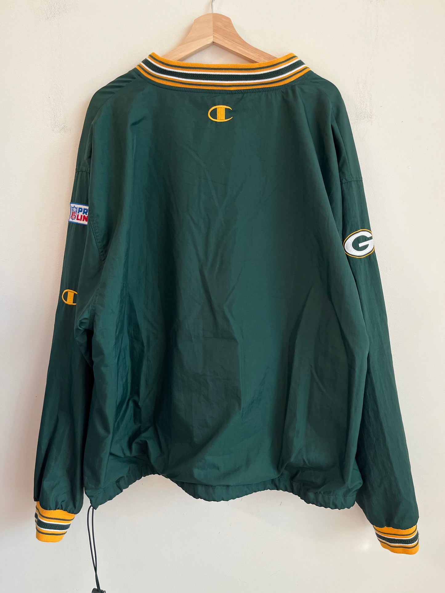 90s Green Bay Packers Spell Out  Champion Windbreaker (XL)
