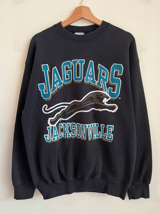 1993 Jacksonville Jaguars Banned Logo Spell Out Crewneck (L)