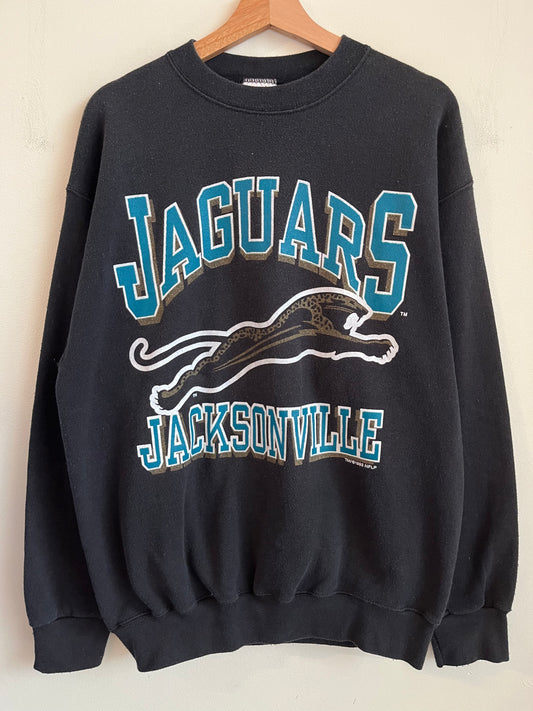 1993 Jacksonville Jaguars Banned Logo Spell Out Crewneck (L)