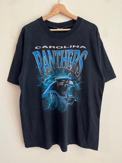 90s Carolina Panthers Lightning Graphic Tee (XL)