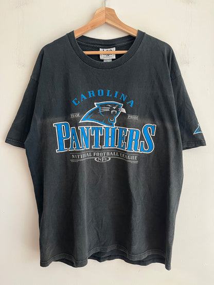1999 Carolina Panthers Lee Faded Black Tee (XL)