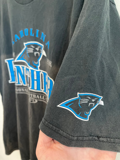 1999 Carolina Panthers Lee Faded Black Tee (XL)