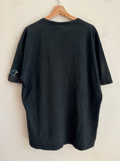 1999 Carolina Panthers Lee Faded Black Tee (XL)