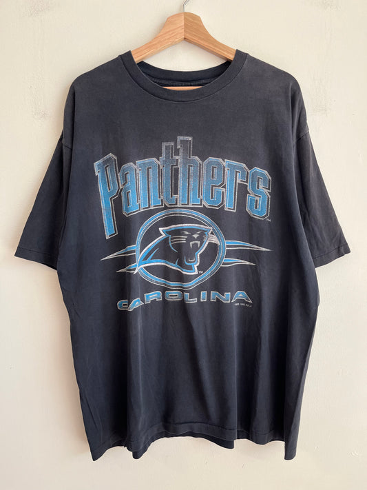 1996 Carolina Panthers Faded Logo 7 Tee (XL)