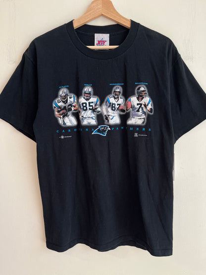 2000 Carolina Panthers Players (Floyd, Walls, Muhammad, Beuerlein) Tee (M)