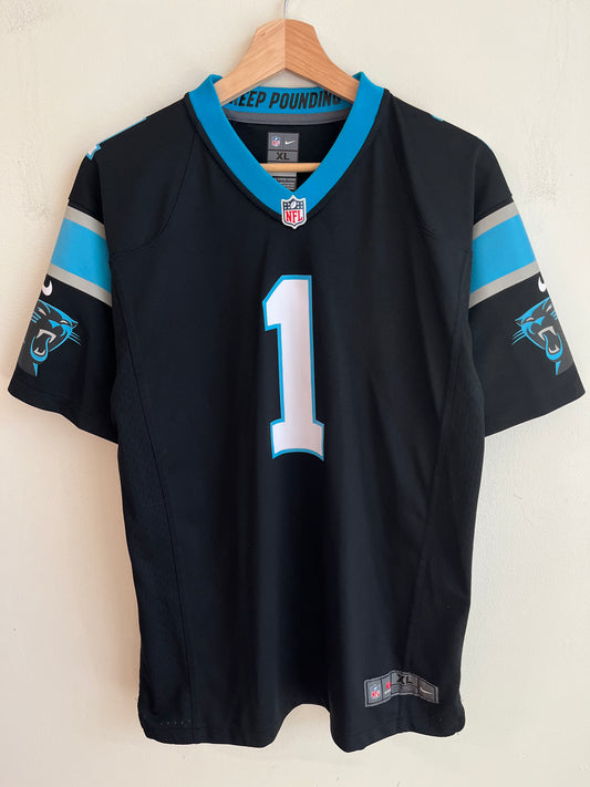 2017 Carolina Panthers Cam Newton Nike Home Jersey (Youth XL)