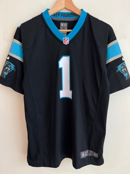2017 Carolina Panthers Cam Newton Nike Home Jersey (Youth XL)