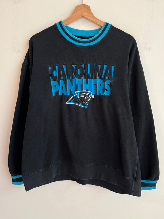 90s Carolina Panthers Pro Player Embroidered Crewneck (M)