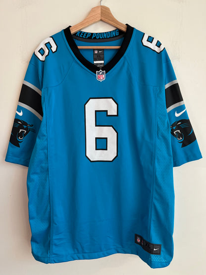 2022 Carolina Panthers Baker Mayfield Blue Nike Jersey (XL)
