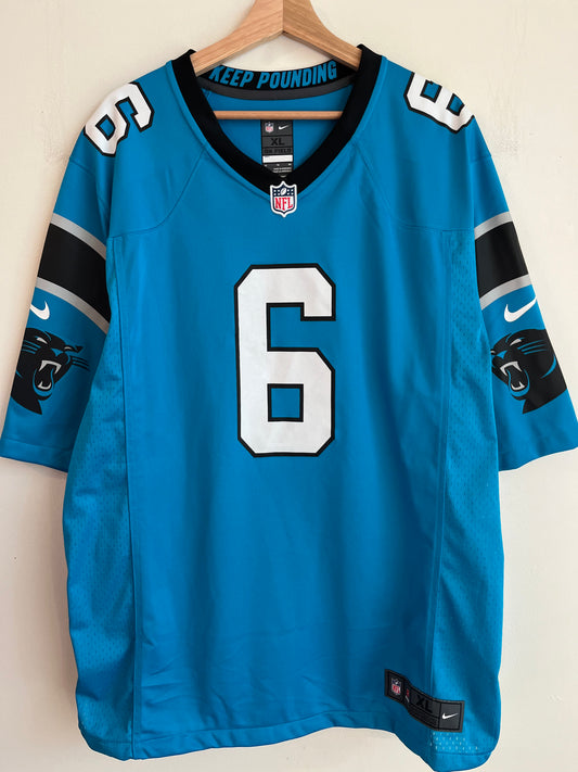 2022 Carolina Panthers Baker Mayfield Blue Nike Jersey (XL)