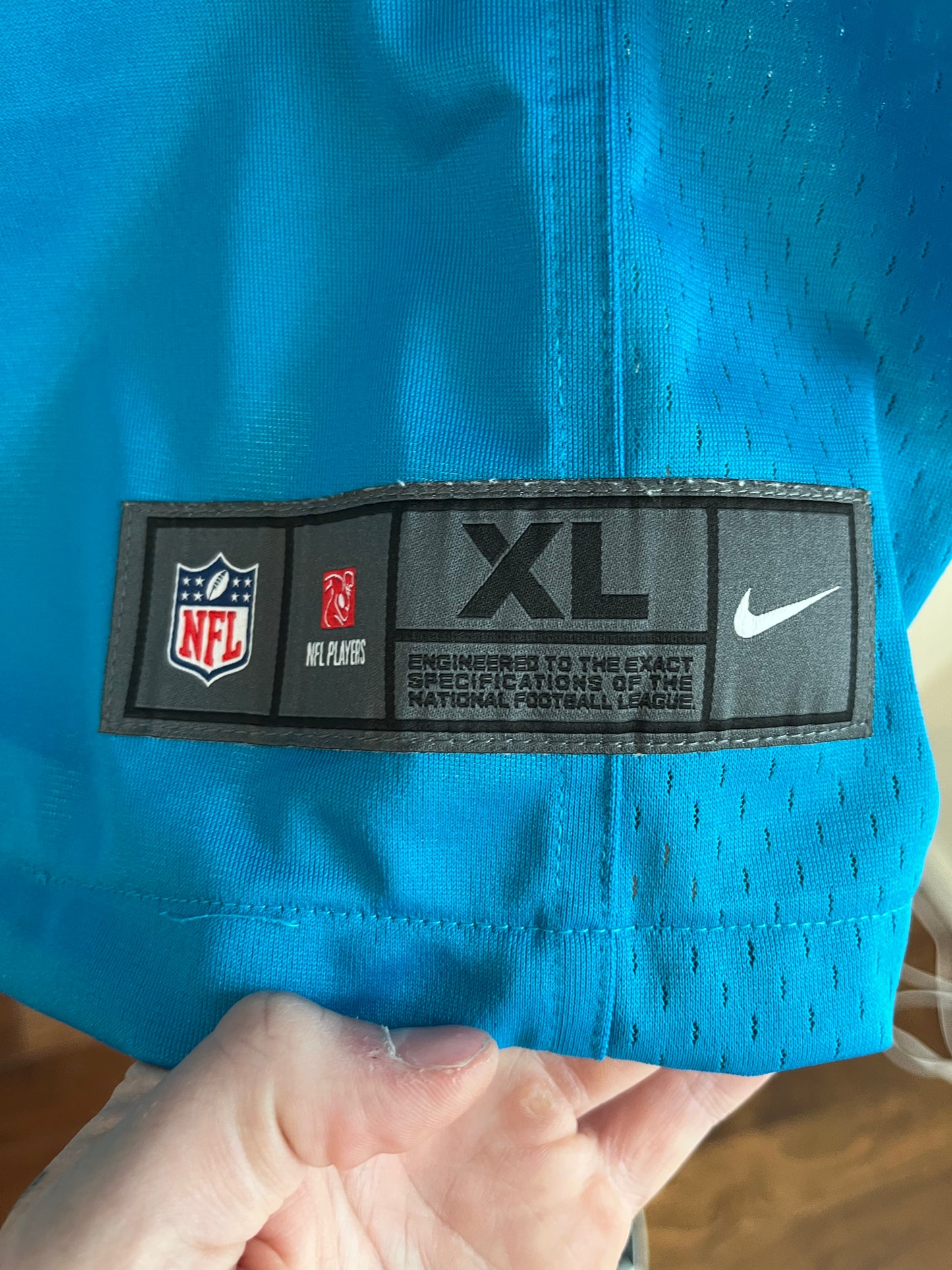 2022 Carolina Panthers Baker Mayfield Blue Nike Jersey (XL)