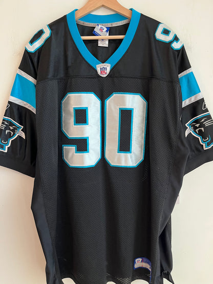 00s Carolina Panthers Julius Peppers Stitched Home Jersey (XXL)