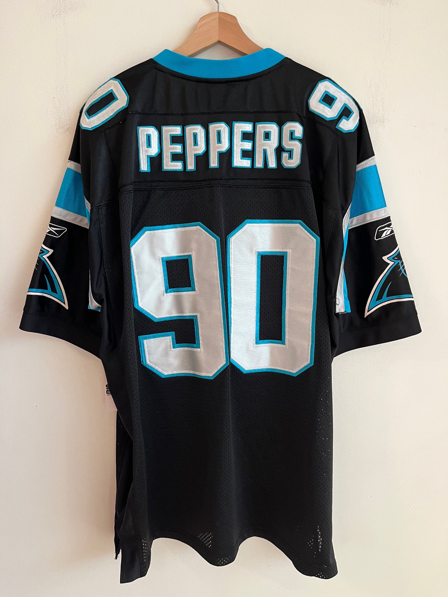 00s Carolina Panthers Julius Peppers Stitched Home Jersey (XXL)