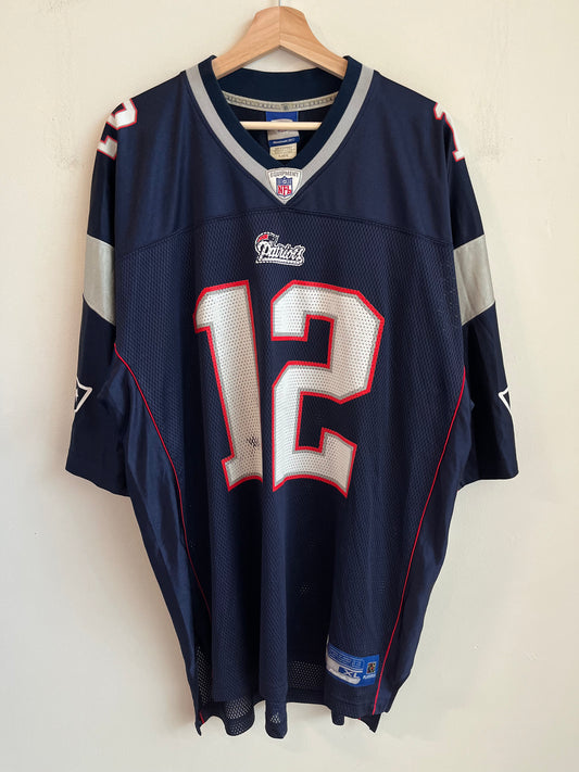00s New England Patriots Tom Brady Reebok Home Jersey (XL)