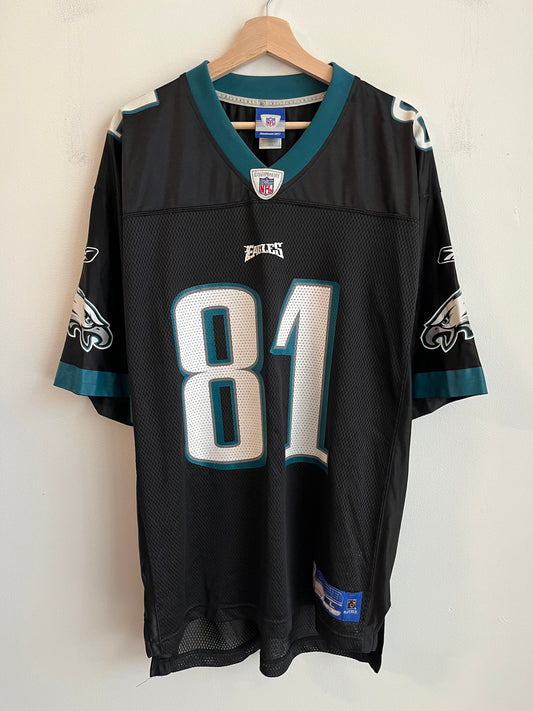 00s Philadelphia Eagles Terrell Owens Black Reebok Jersey (L)