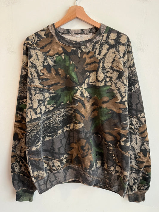 90s Camo Trebarx Crewneck (L)