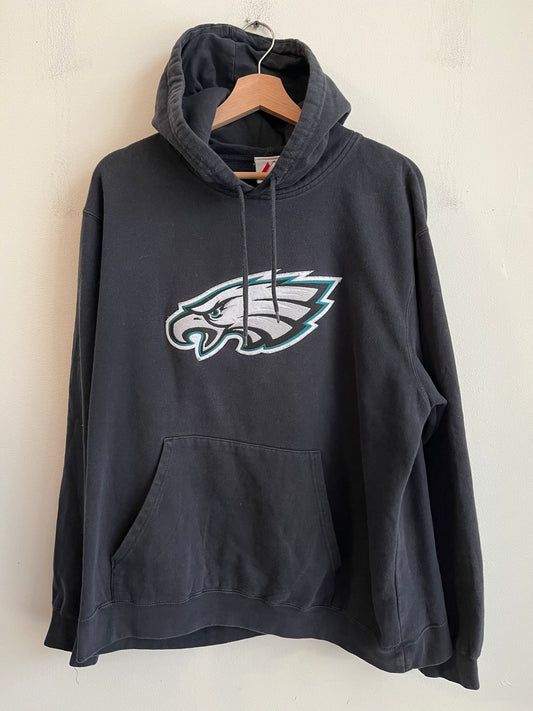 2010s Philadelphia Eagles Faded Black Hoodie (L)