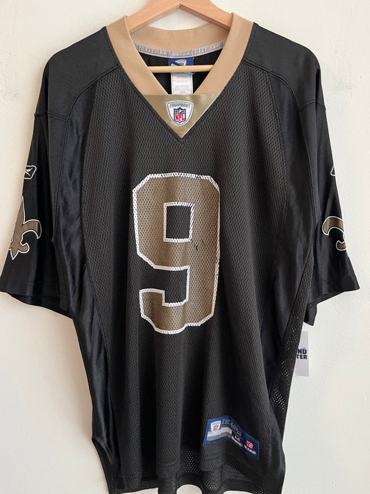 00s New Orleans Saints Drew Brees Saints Reebok Home Jersey (M)