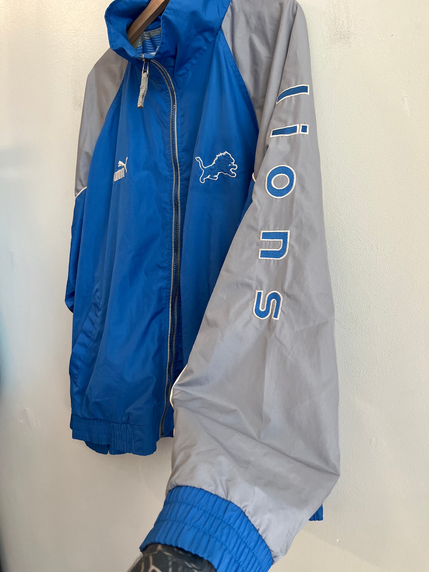 00s Detroit Lions Puma Windbreaker (XL)