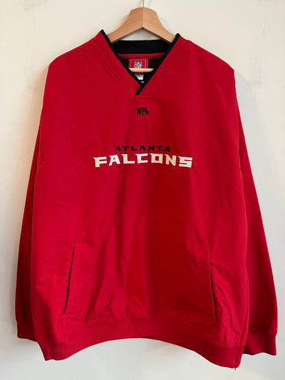 00s Atlanta Falcons Red NFL Windbreaker (L)