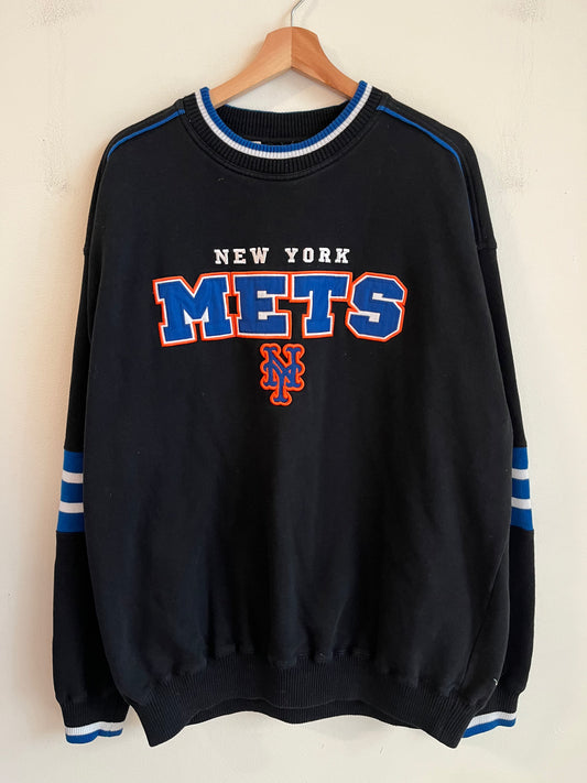 90s New York Mets Lee Embroidered Crewneck (XL)