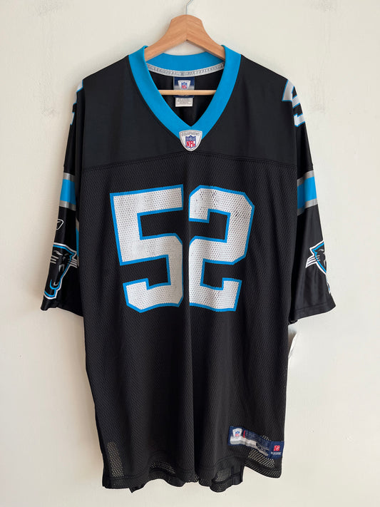 00s Carolina Panthers Jon Beason Reebok Home Jersey (XXL)