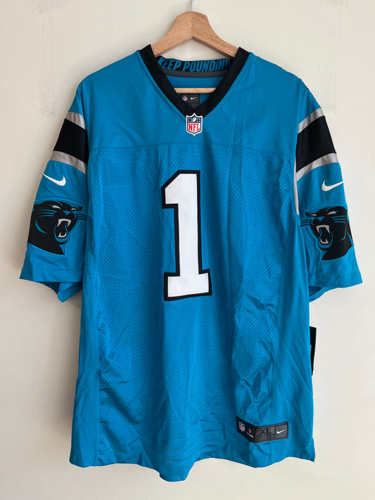 2012 Carolina Panthers Cam Newton Deadstock Stitched Blue Nike Jersey (XL)