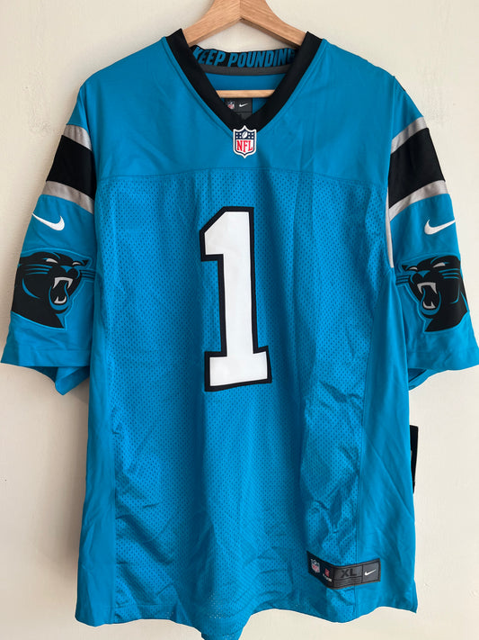 2012 Carolina Panthers Cam Newton Deadstock Stitched Blue Nike Jersey (XL)