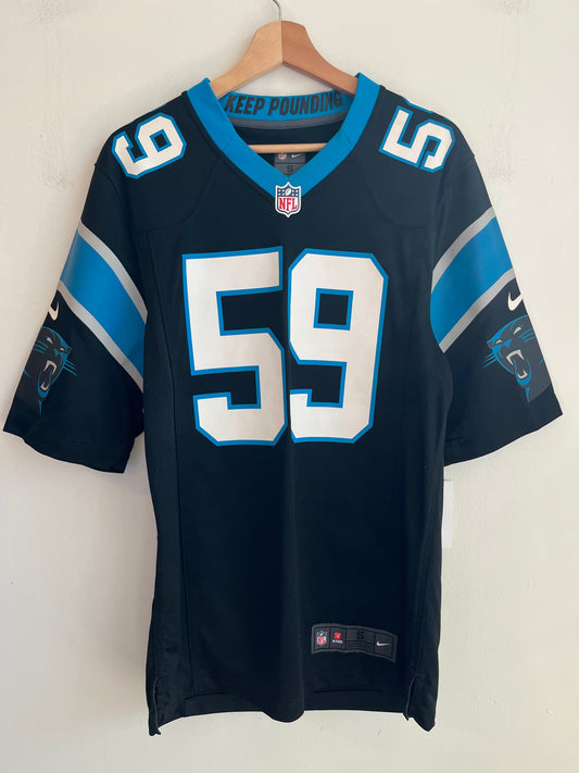 2010s Carolina Panthers Luke Kuechly Nike Home Jersey (S)