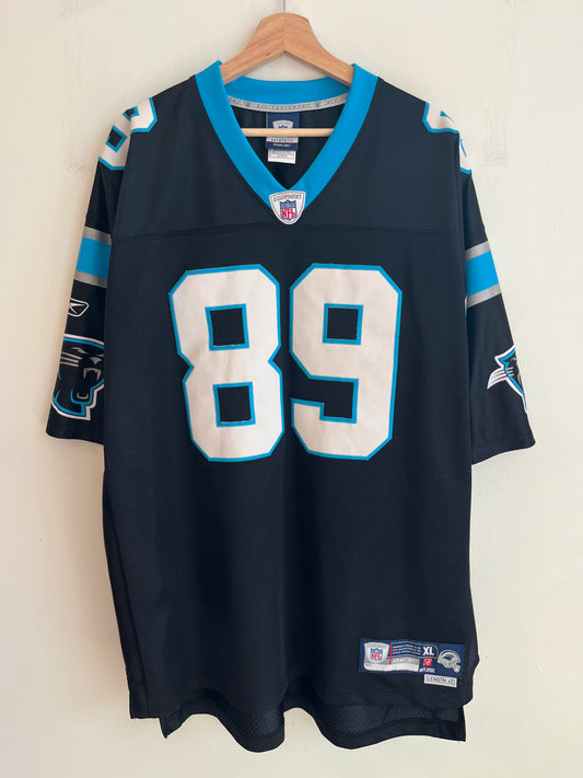 00s Carolina Panthers Steve Smith Stitched Reebok Jersey (XL)