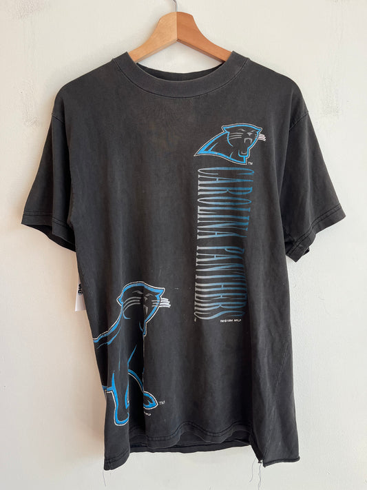 1994 Carolina Panthers Faded Thrashed Wrap Around Tee (M)