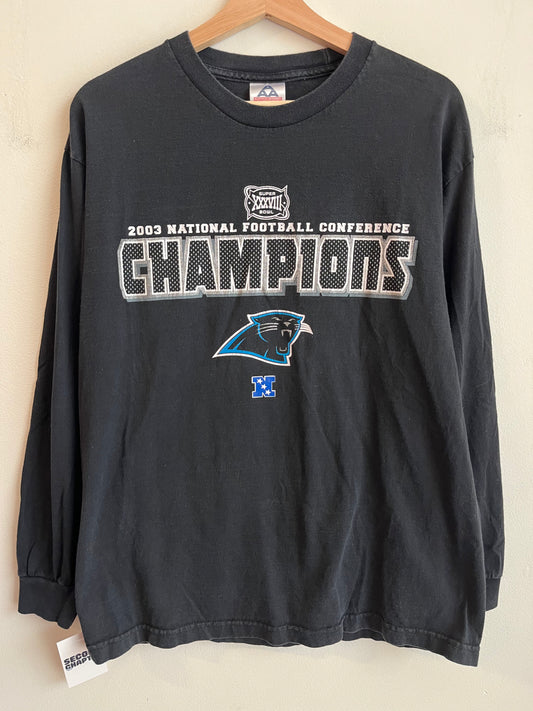 2003 Carolina Panthers Conference Champions Long Sleeve Shirt (L)